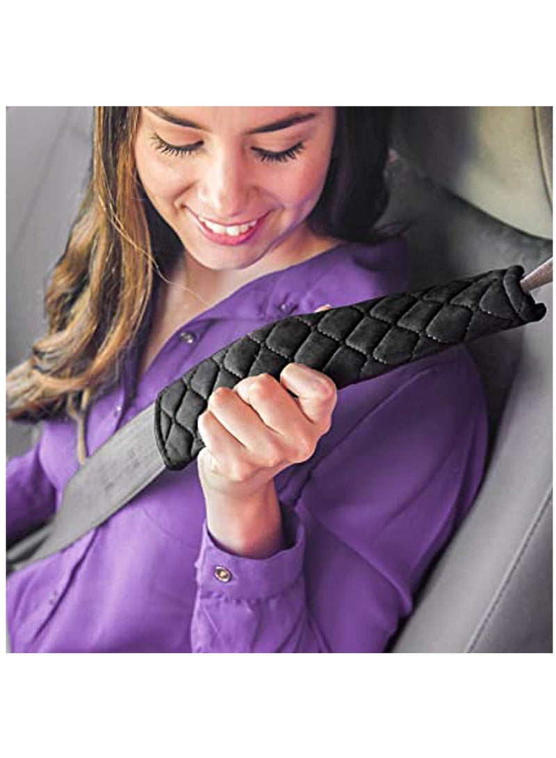 Car Seat Belt Comfort Harness Pad 2 Pack Car SeatBelt Pads Cover Safety Belt Strap Shoulder Pad for Adults and Children Helps Protect Your Neck and Shoulder - Image 4